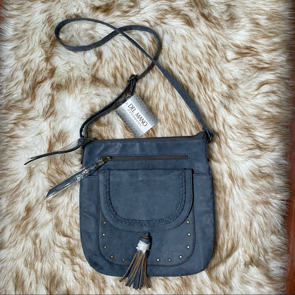 Del Mano vegan leather crossbody purse